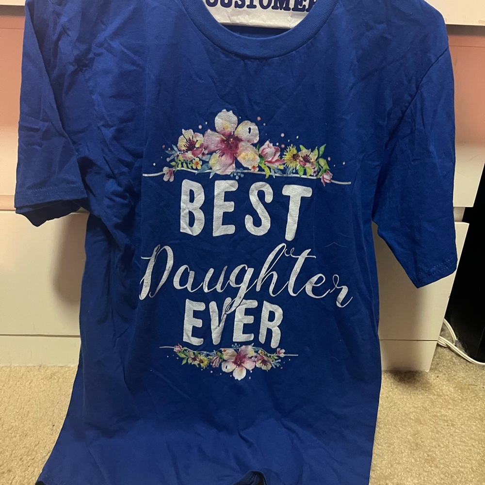 Blue 'Best Daughter Ever' Kids Shirt